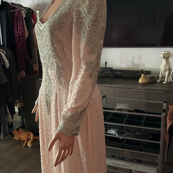 Fantasy of Sister Max Exclusively SAMAGH 💯 Silk Formal Vintage Sequined Dress 12 - Picture 4 of 16